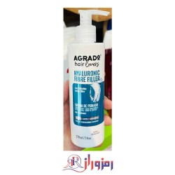کرم حالت دهنده مو آگرادو مدل هیالورونیک و فایبر فیلر